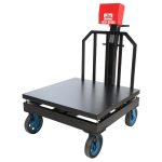 باسکول 2000 کیلوگرم نمایشگر ثابت -چرخ پاترولی (120*120سانتیمتر )