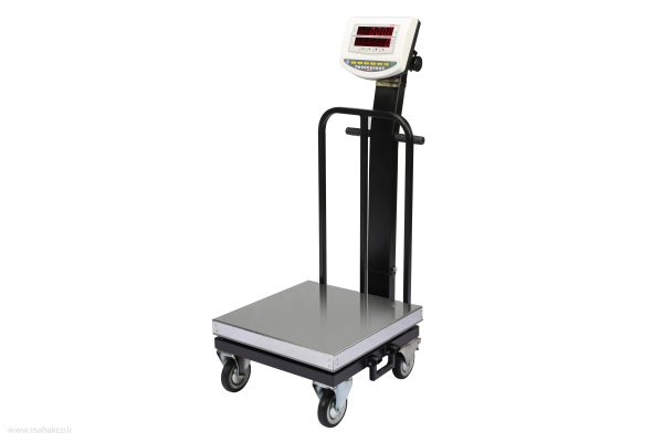 باسکول 200 کیلوگرم -سینی استیل چرخدار