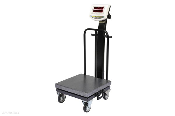 باسکول 200 کیلوگرم -سینی استیل چرخدار